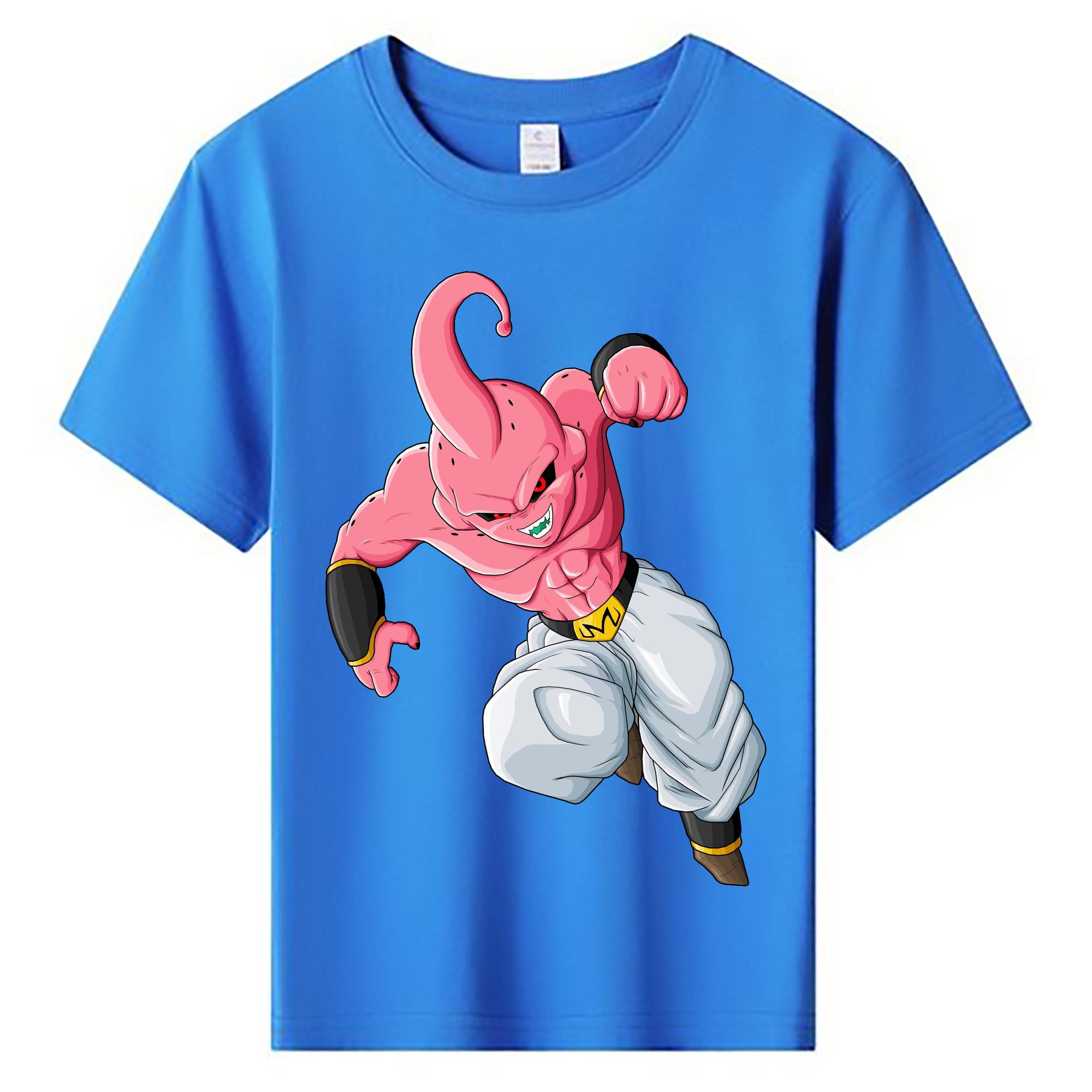 （画像用） ドラゴンボール 魔人ブウ DRAGON BALL Majin Buu 綿100％キッズTシャツ（フロントプリント）